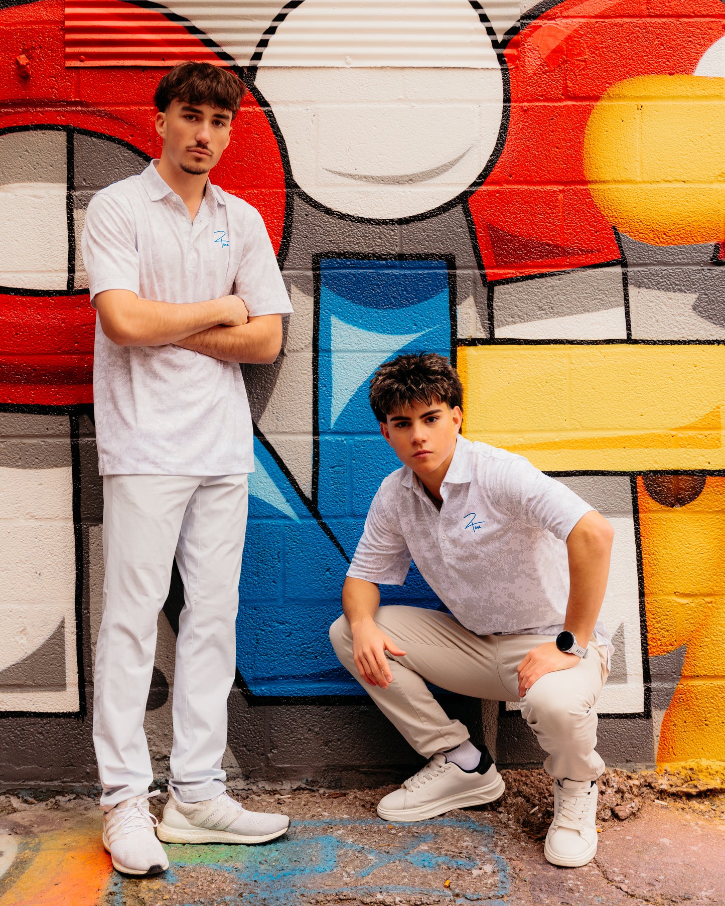 2Tone Performance Polo - White