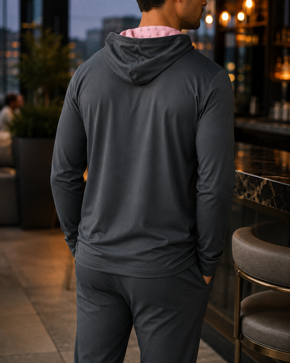 Charcoal Bloom Pullover
