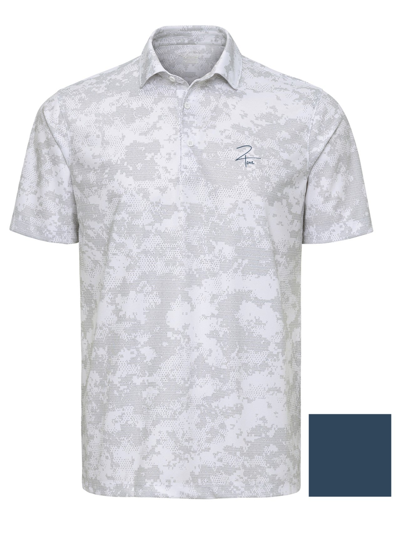 2Tone Performance Polo - White